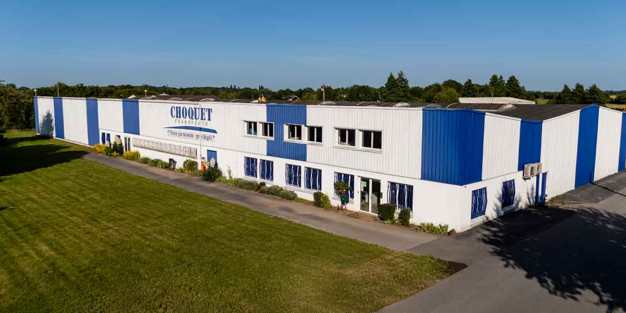 Vue aérienne du bâtiment des Transports CHOQUET