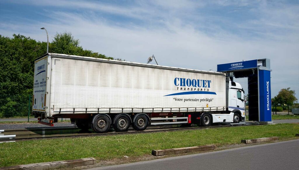 Station de lavage des camions des Transports CHOQUET