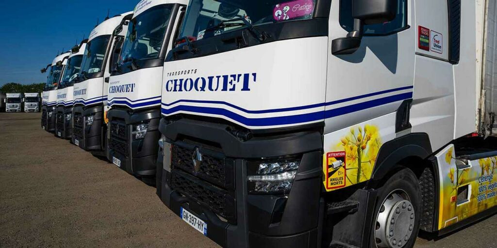 Photo de camion bio carburant des Transports CHOQUET